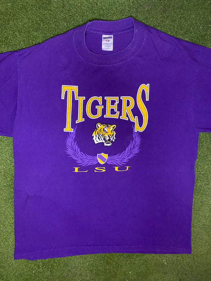 00s LSU Tigers - Vintage College T-Shirt (XL)