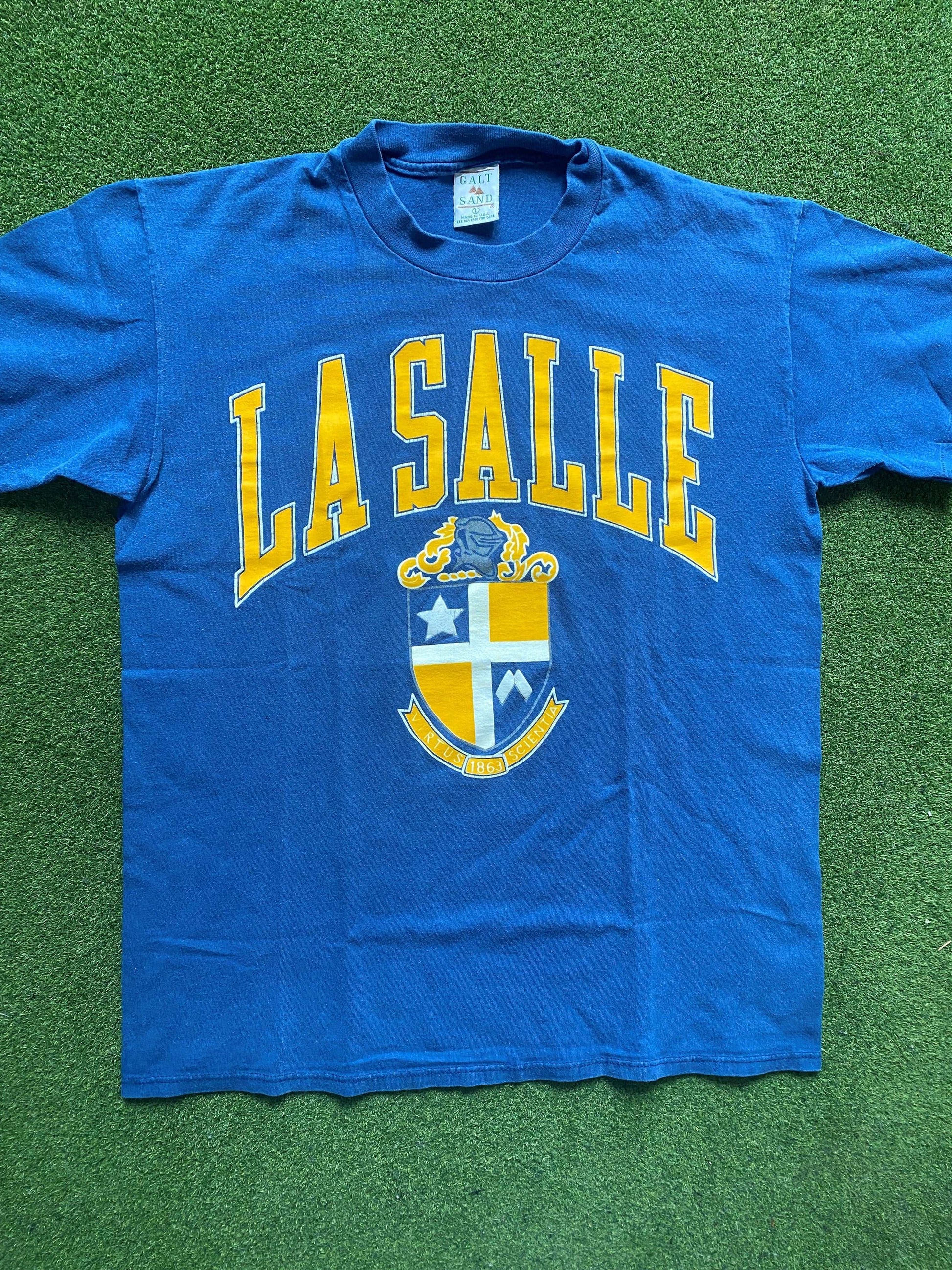 90s La Salle Explorers - Vintage University T-Shirt (Large)