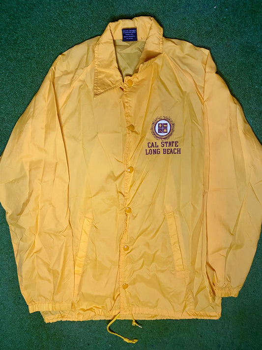 90s Long Beach State 49ers - Vintage University Windbreaker (Small) - Gametime Vintage