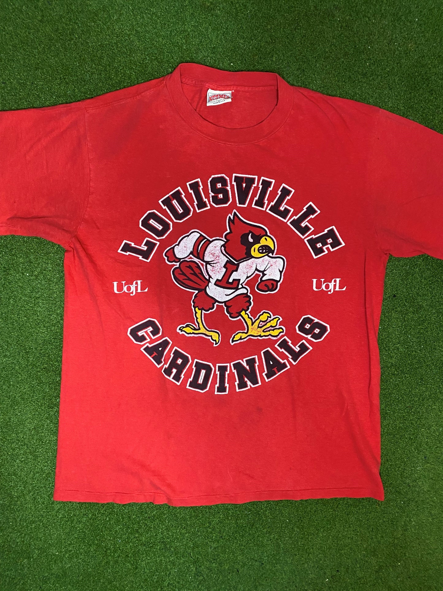 90s Louisville Cardinals - Vintage University T-Shirt (Large)