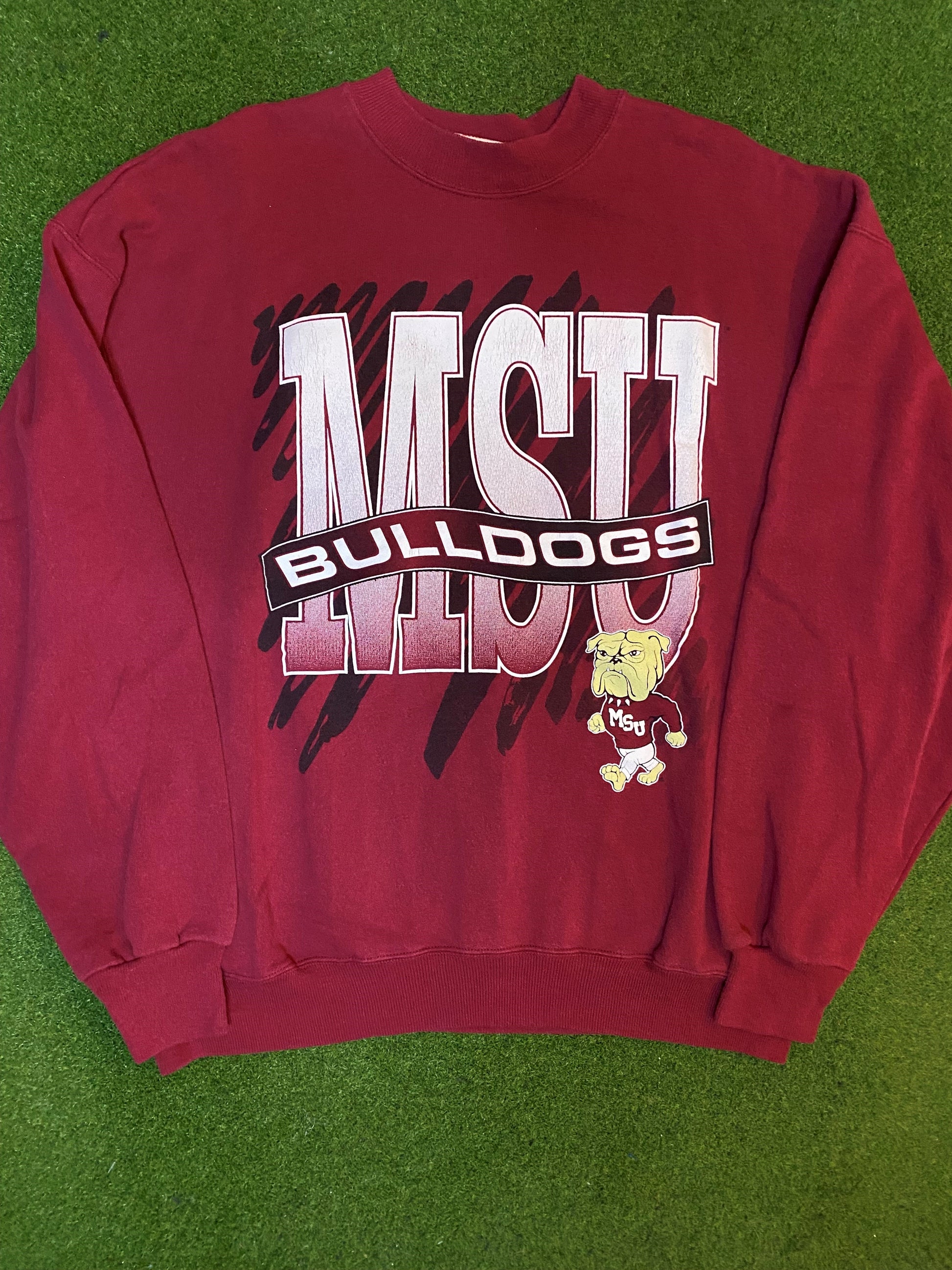 90s Mississippi State Bulldogs - Vintage College Sweatshirt (XL) 