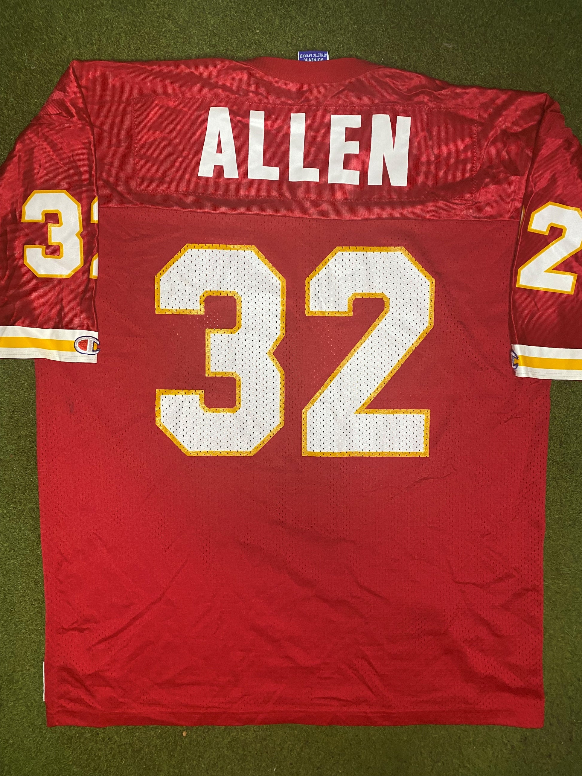 90s Kansas City Chiefs - Marcus Allen #32 - Champion - Vintage NFL Jersey (48)