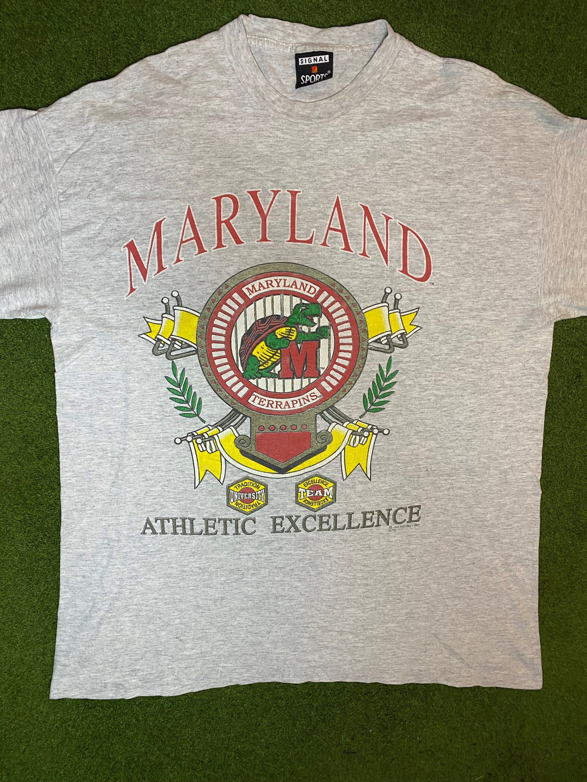 90s Maryland Terrapins - Vintage College T-Shirt (XL)