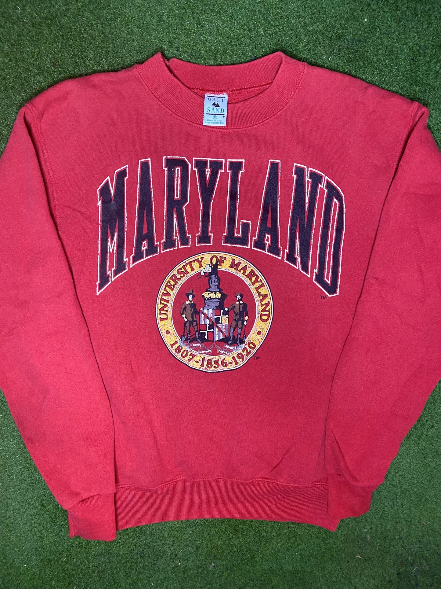 90s Maryland Terrapins - Vintage University Sweatshirt (Medium) 