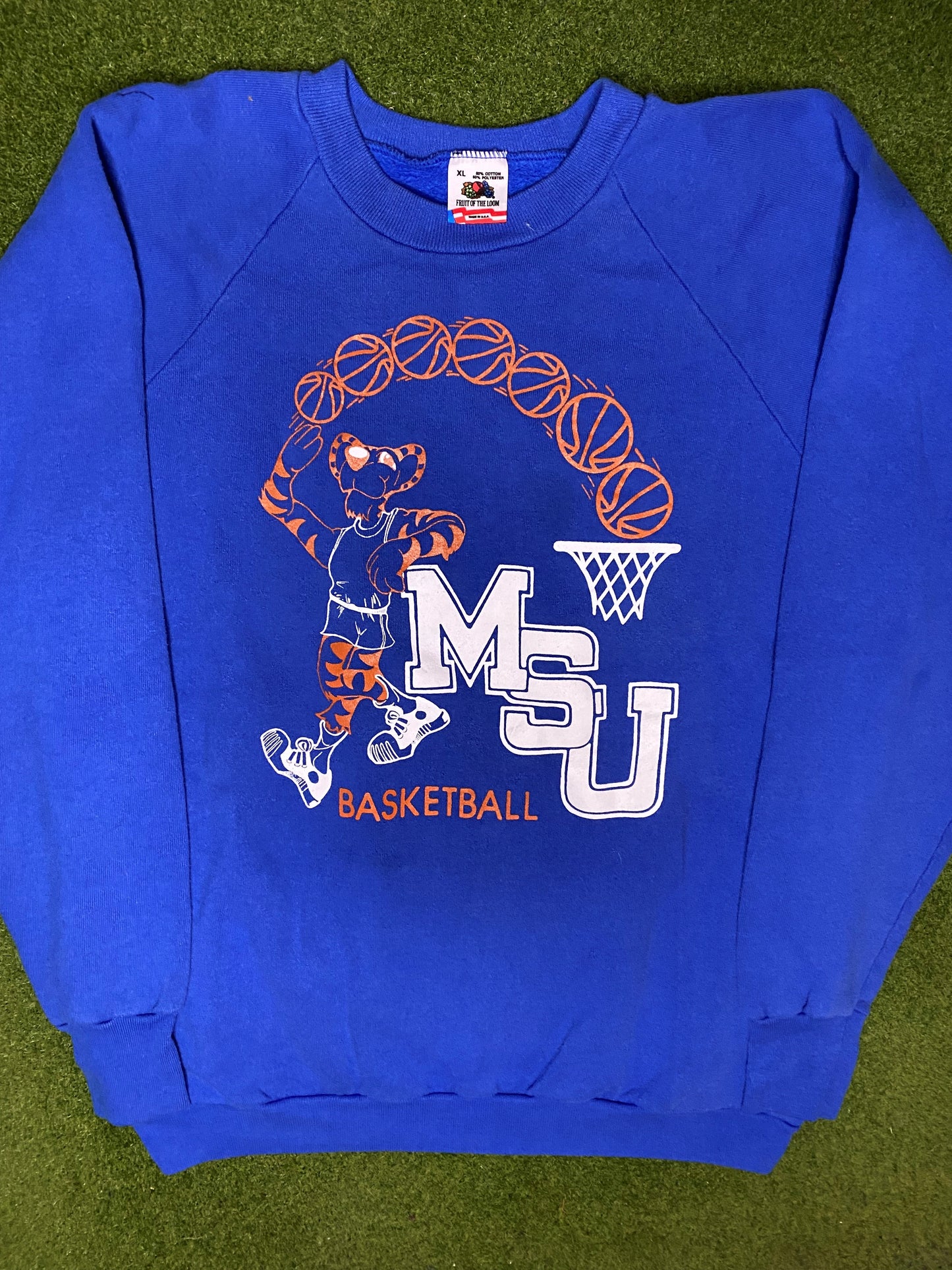 90s Memphis State Tigers - Vintage College Sweatshirt (XL) Gametime Vintage