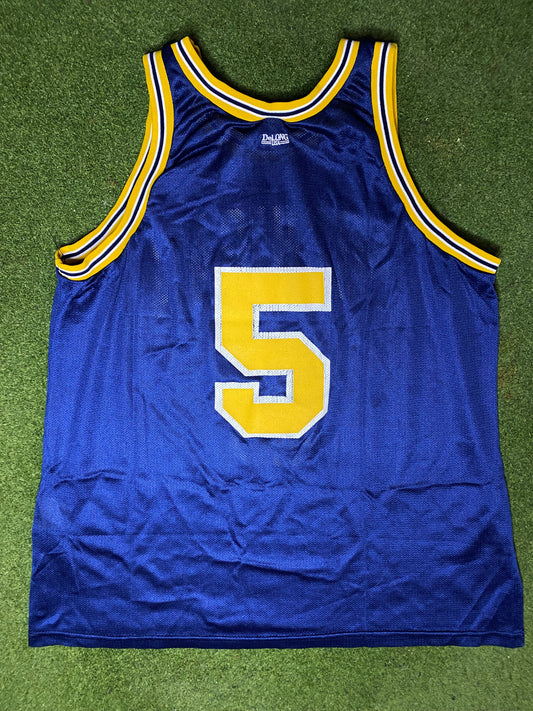 90s Michigan Wolverines - Vintage College Basketball Jersey (XL) - Gametime Vintage
