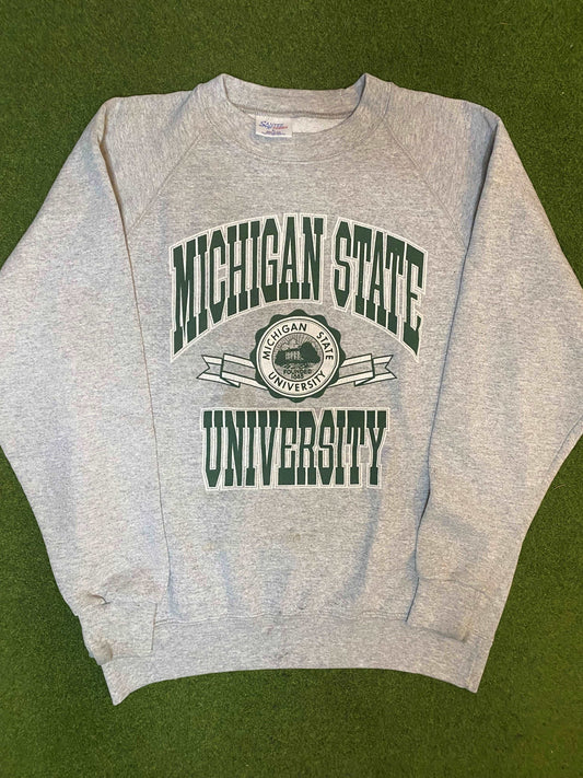 90s Michigan State Spartans - Vintage University Sweatshirt (XL)