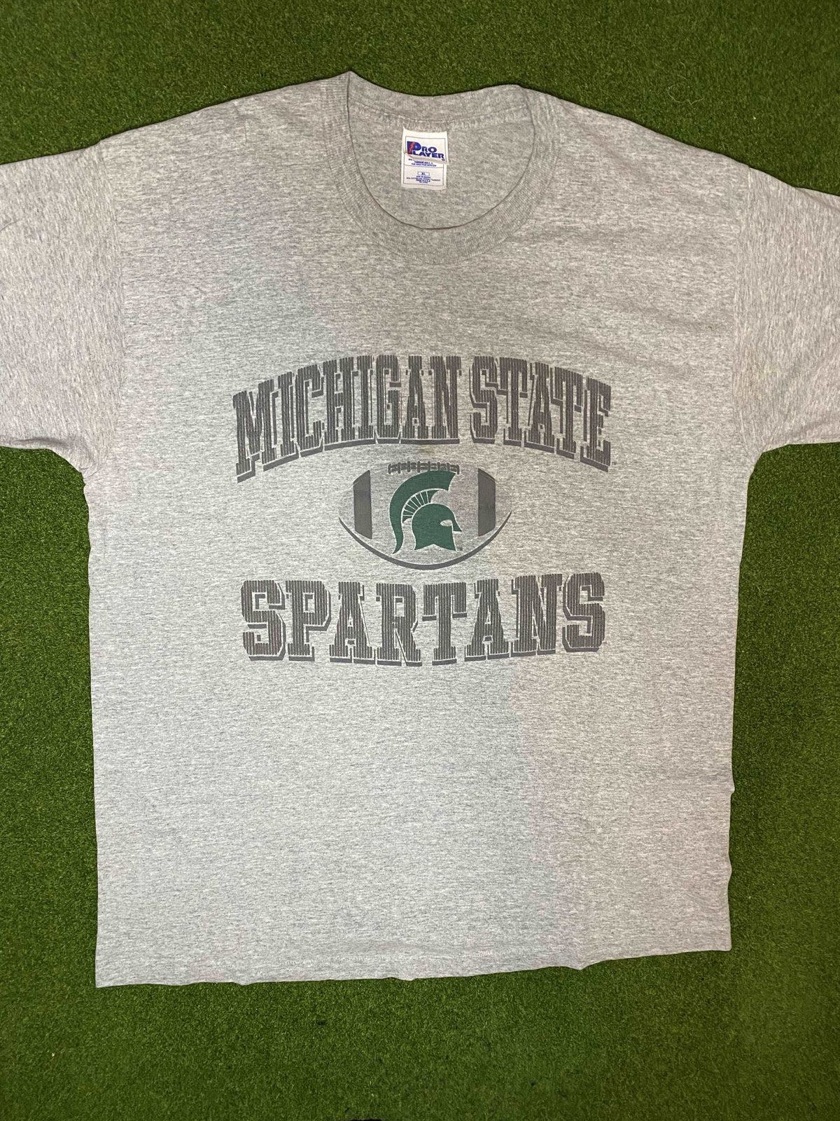 90s Michigan State Spartans - Vintage College Football Tee Shirt (XL)