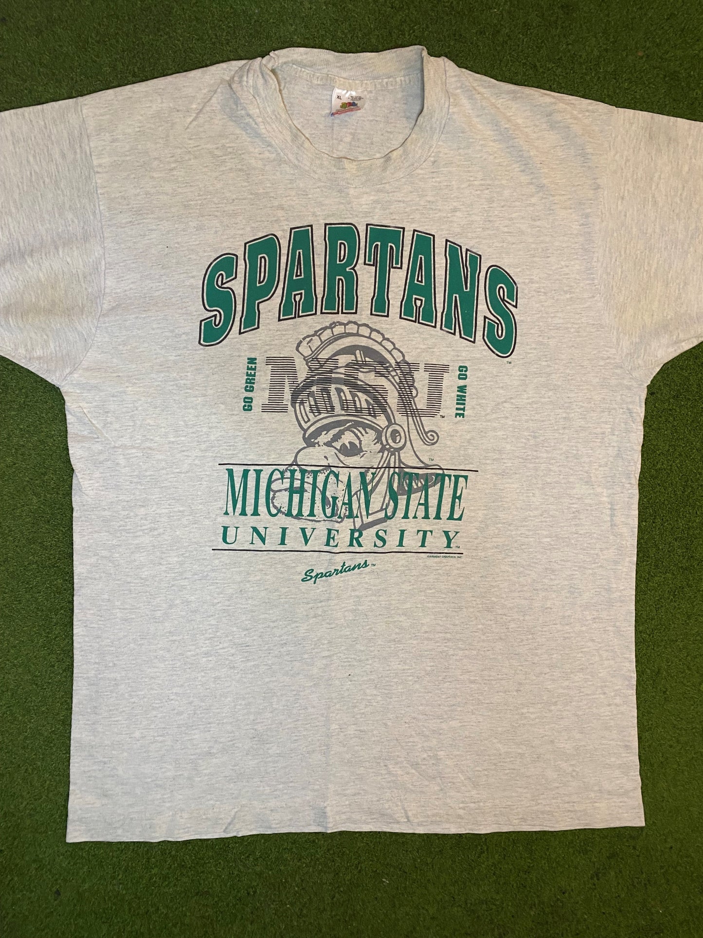 90s Michigan State Spartans - Vintage College T-Shirt (XL)