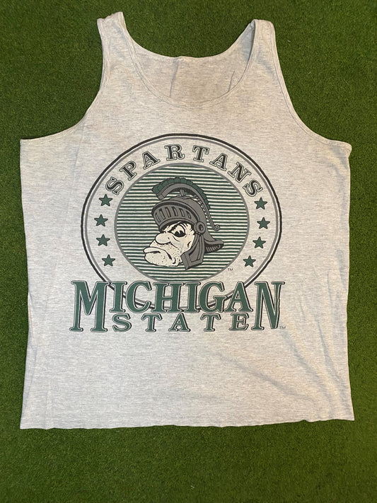 90s Michigan State Spartans - Vintage College Tank (Large)