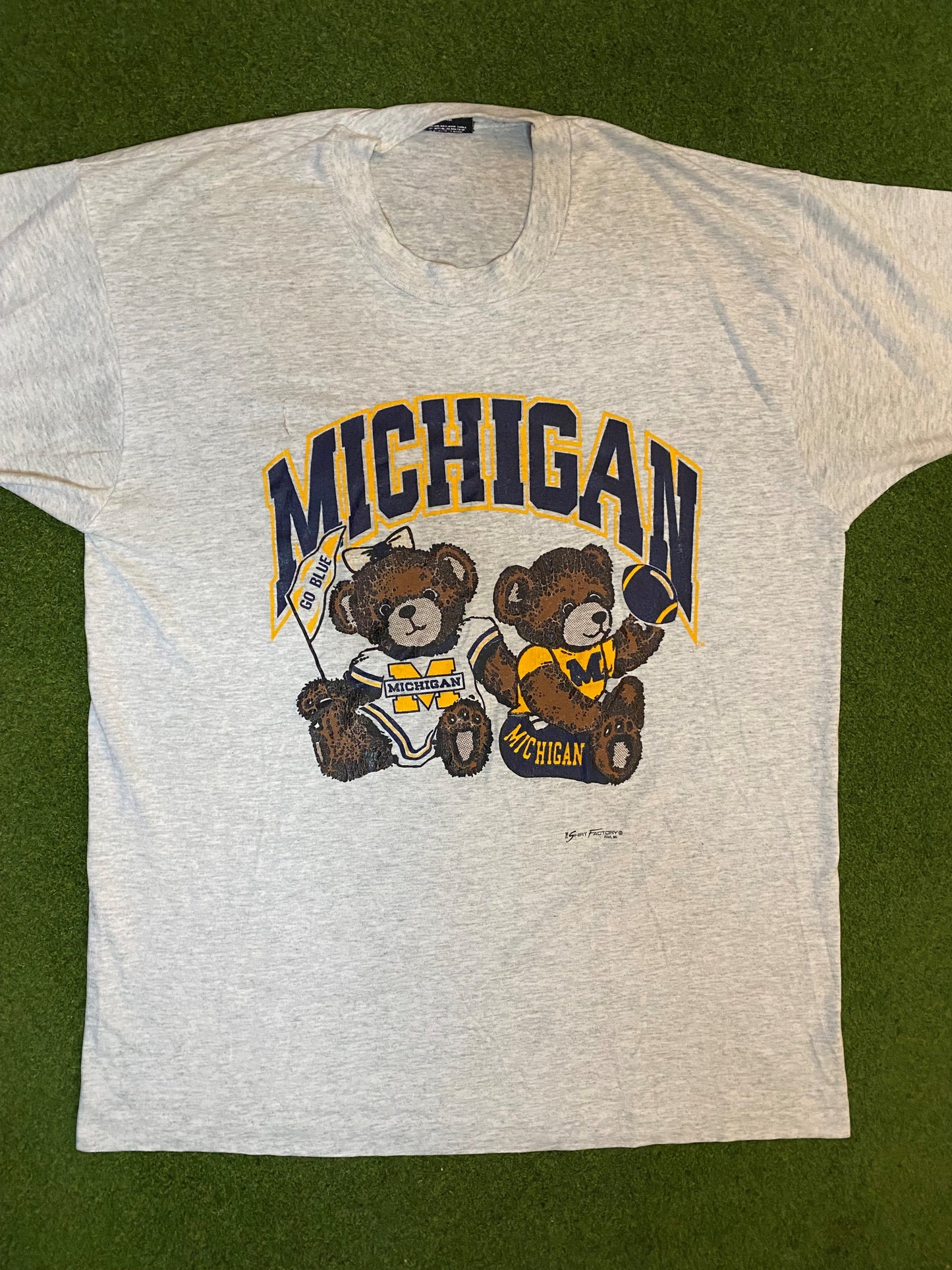 90s Michigan Wolverines - Vintage College T-Shirt (XL) Gametime Vintage