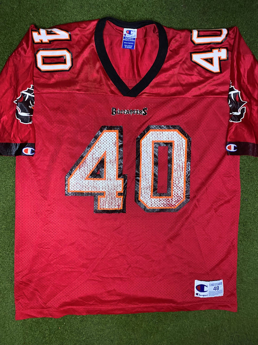 90s Tampa Bay Buccaneers - Mike Alstott #40 - Champion - Vintage NFL Jersey (48)