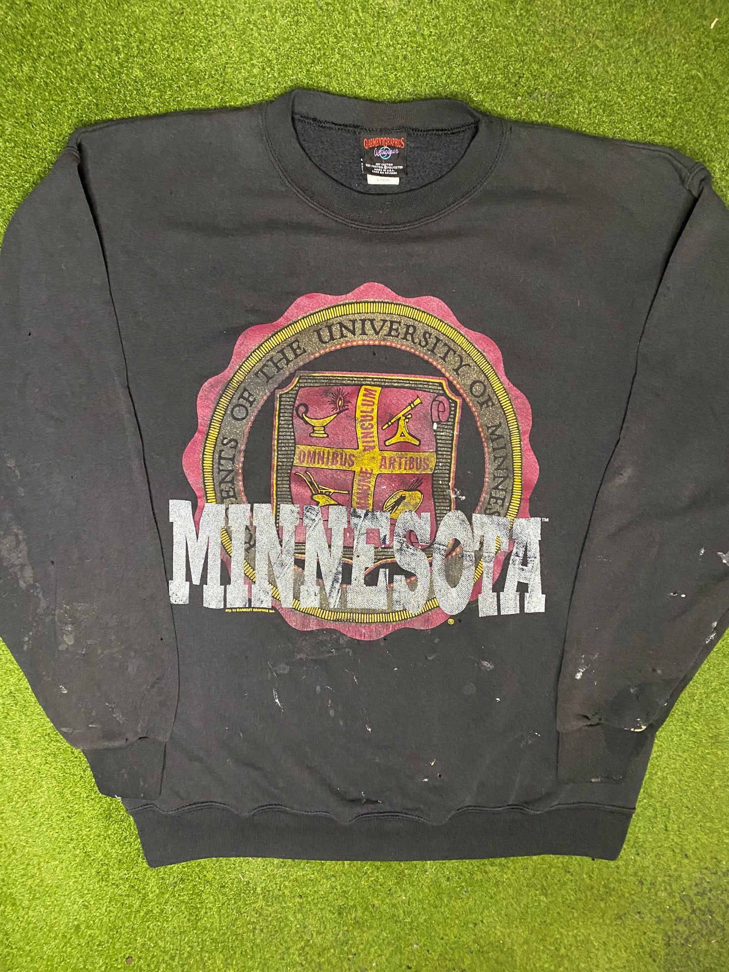 90s Minnesota Golden Gophers - Vintage University Sweatshirt (Large) - Gametime Vintage