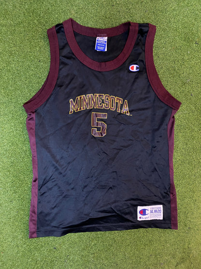 90s Minnesota Golden Gophers - Vintage College Basketball Jersey (Youth XL)