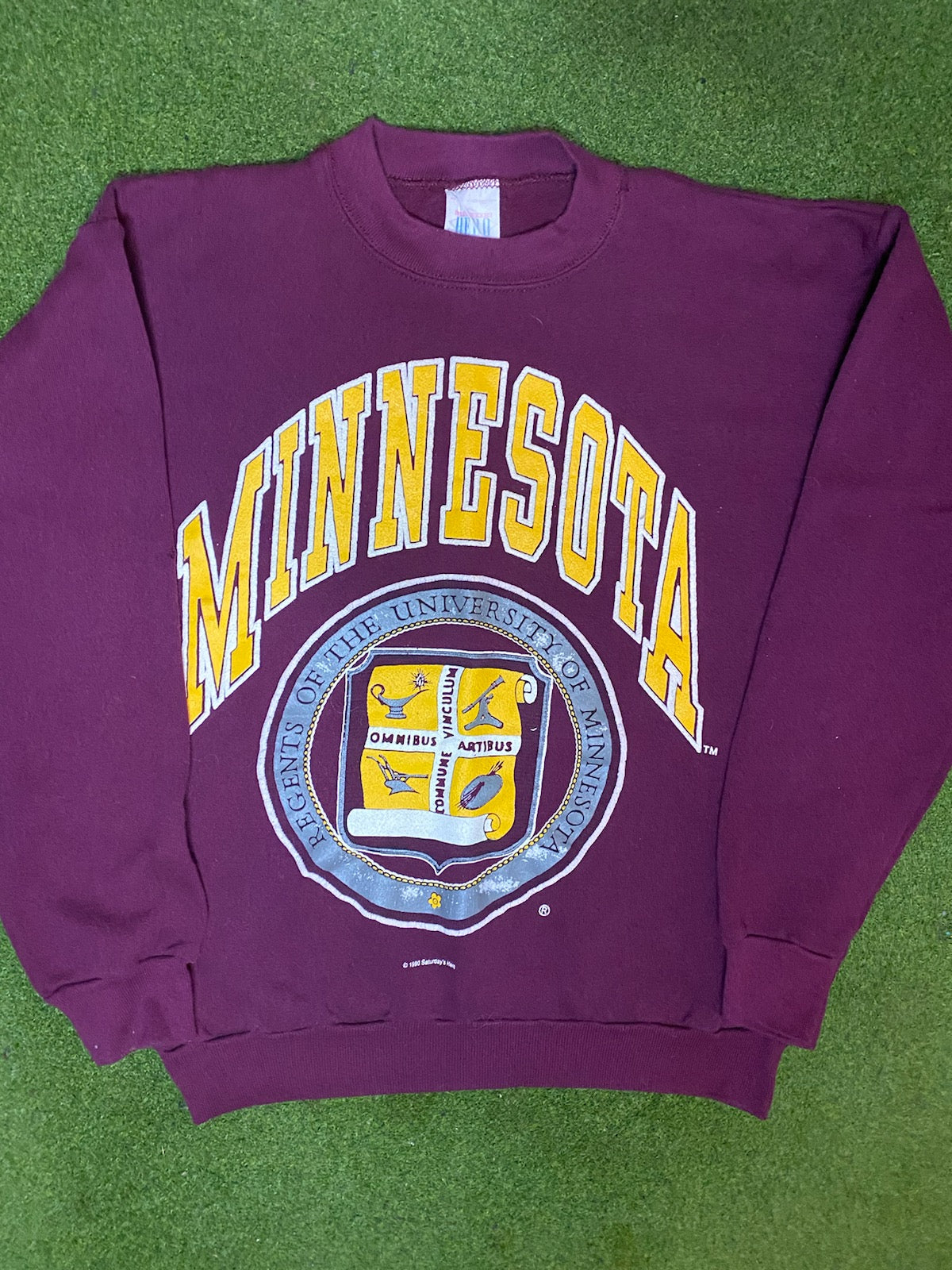 1990 Minnesota Golden Gophers - Vintage University Sweatshirt (Medium) 