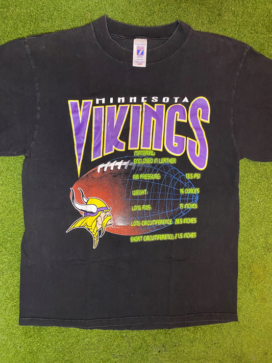 90s Minnesota Vikings - Vintage NFL Tee (Large) Gametime Vintage