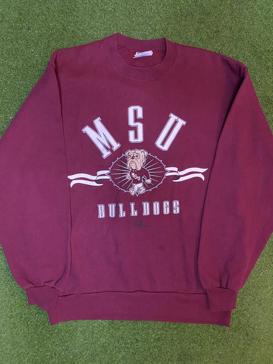 90s Mississippi State Bulldogs - Vintage College Sweatshirt (Medium) Gametime Vintage