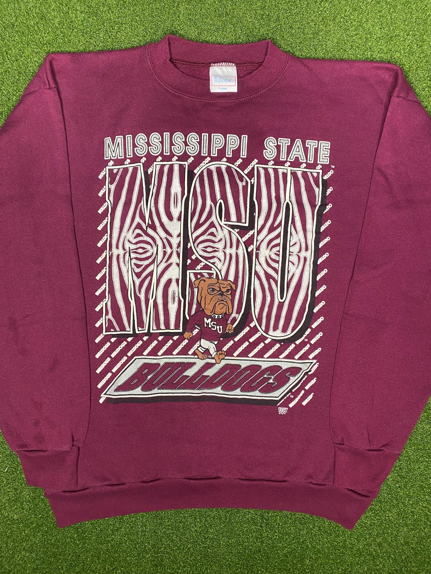 90s Mississippi State Bulldogs - Vintage College Sweatshirt (XL)