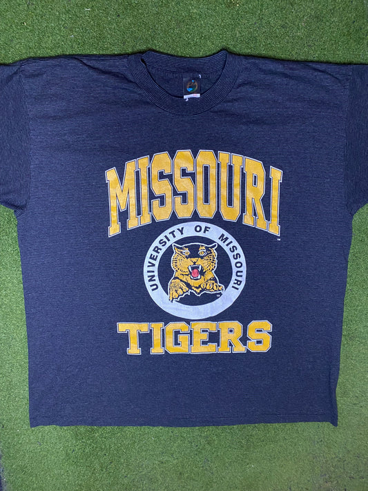 90s Missouri Tigers - Vintage College T-Shirt (2XL) 