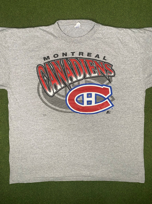90s Montreal Canadiens - Vintage NHL T Shirt (XL)