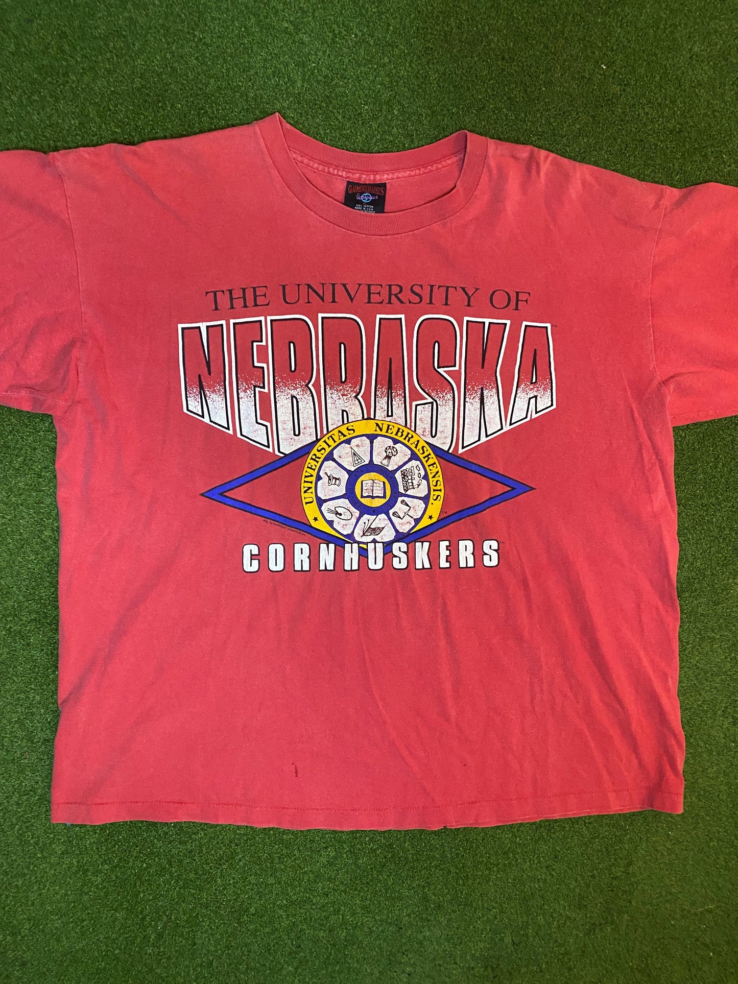 90s Nebraska Cornhuskers - Vintage University T-Shirt (XL)