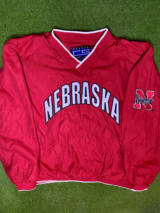 90s Nebraska Cornhuskers - Vintage College Pullover (2XL)