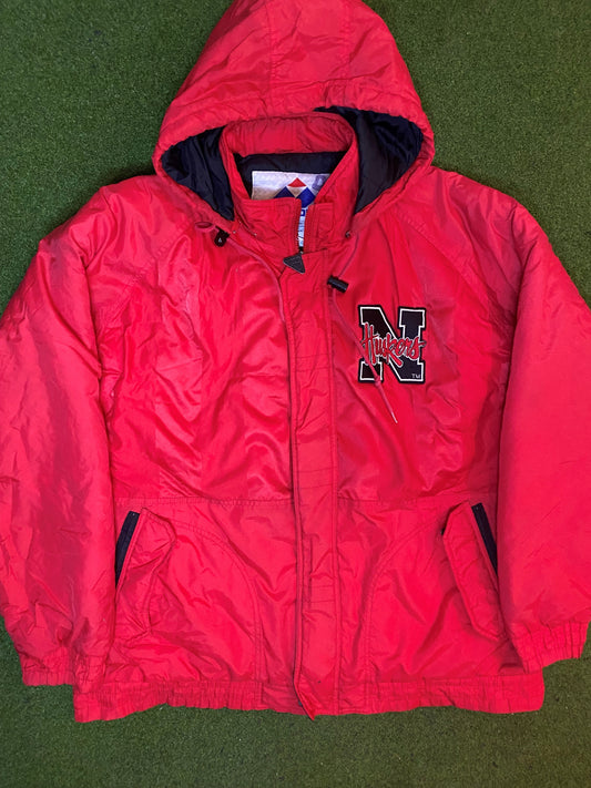 90s Nebraska Cornhuskers - Vintage College Jacket (Large) Gametime Vintage