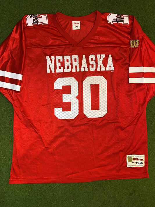 90s Nebraska Cornhuskers - Wilson - Vintage College Football Jersey (54) Gametime Vintage