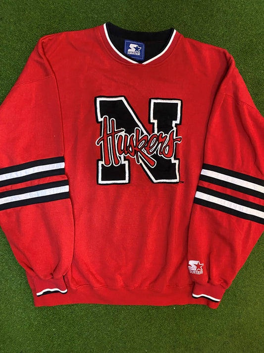 90s Nebraska Cornhuskers - Vintage College Sweatshirt (2XL) Gametime Vintage