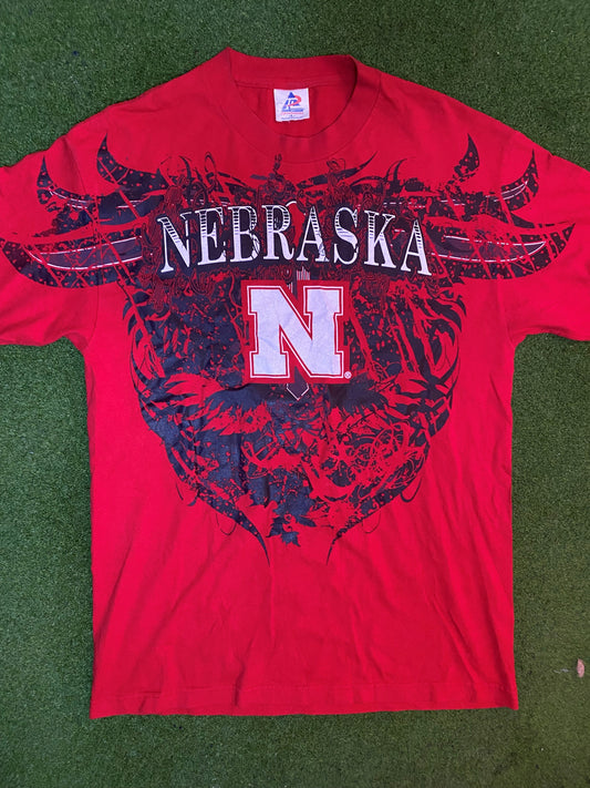 90s Nebraska Cornhuskers - Vintage College T-Shirt (Large)