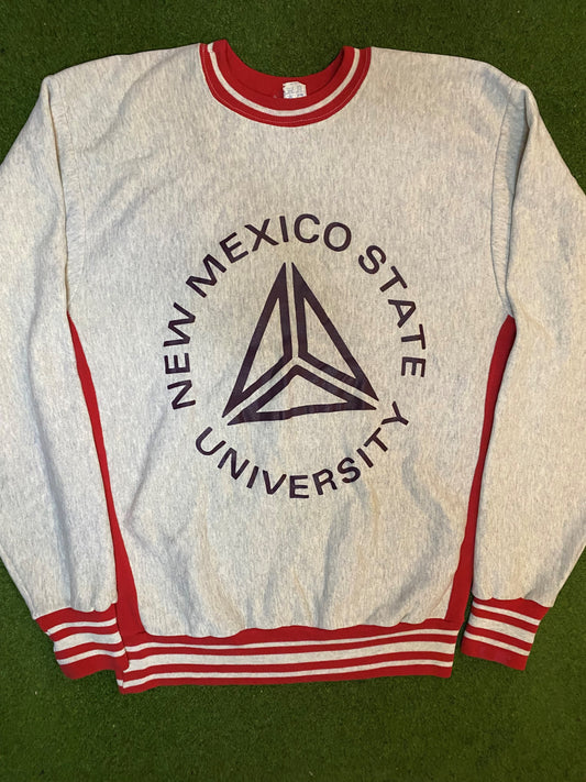 80s New Mexico State Aggies - Vintage College Sweatshirt (XL) Gametime Vintage