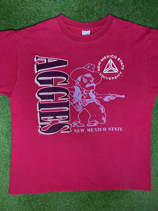 90s New Mexico State Aggies - Vintage College T-Shirt (XL)