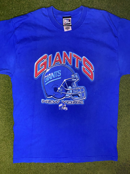 90s New York Giants - Vintage NFL T Shirt (Large) Gametime Vintage