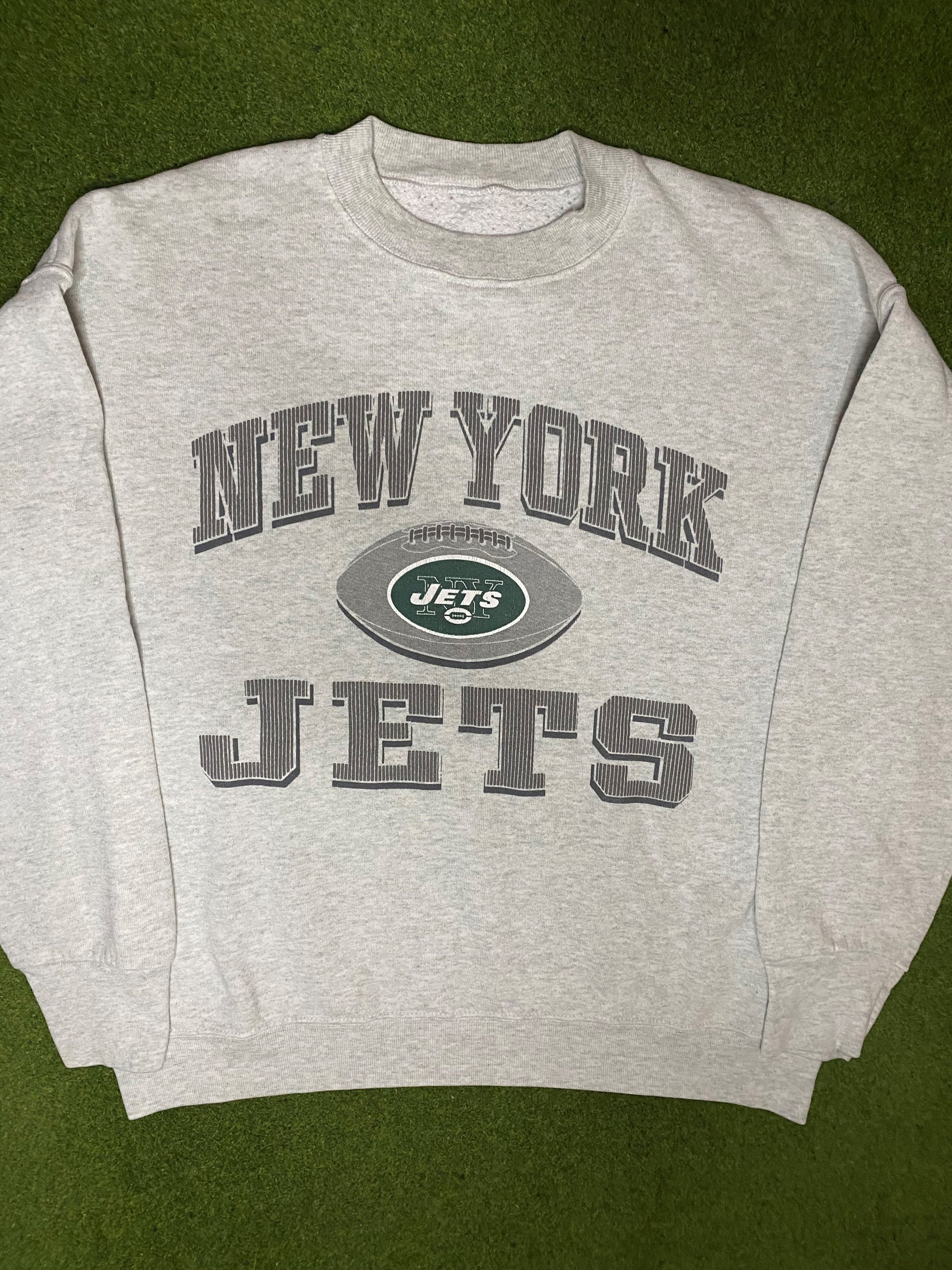 90s New York Jets - Vintage NFL Sweatshirt (XL)