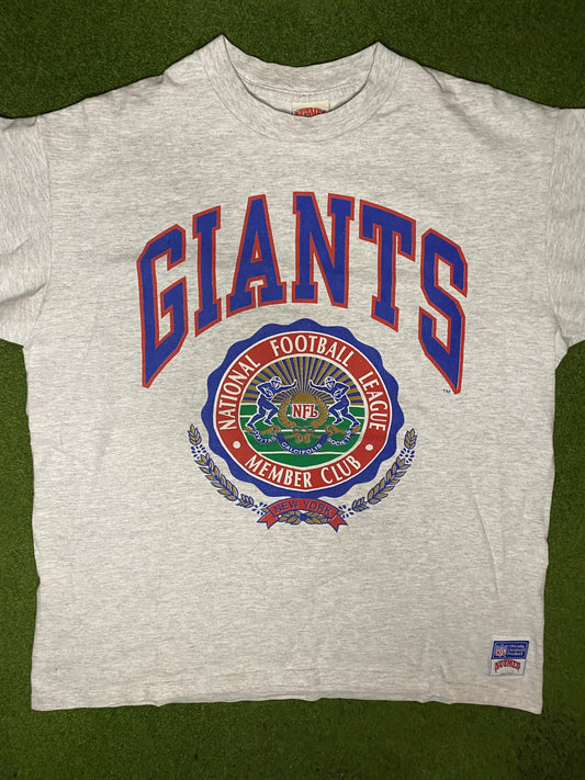 90s New York Giants - Vintage NFL T Shirt (2XL) - Gametime Vintage