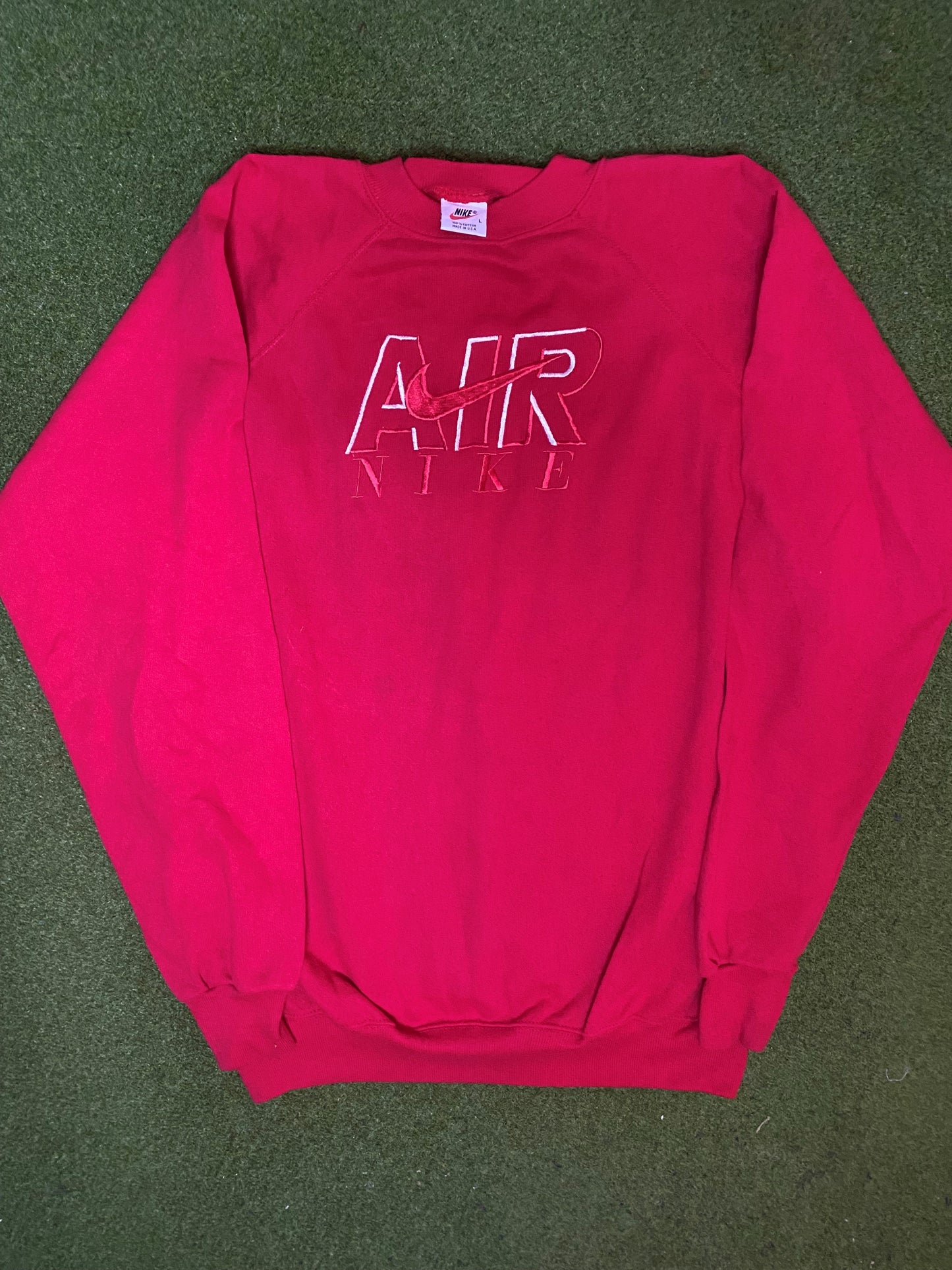 90s Nike Air - Vintage Nike Crewneck Sweatshirt (Large)