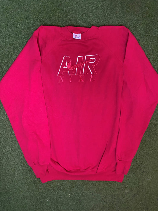 90s Nike Air - Vintage Nike Crewneck Sweatshirt (Large)