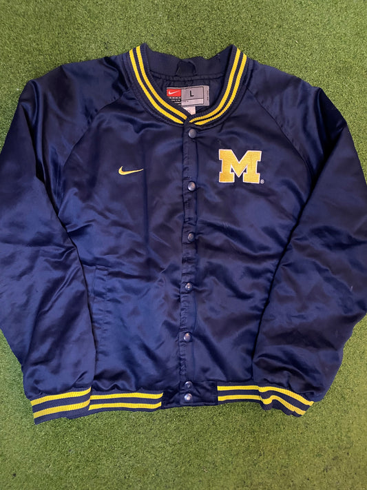 90s Michigan Wolverines - Nike - Vintage College Jacket (Youth Large) Gametime Vintage