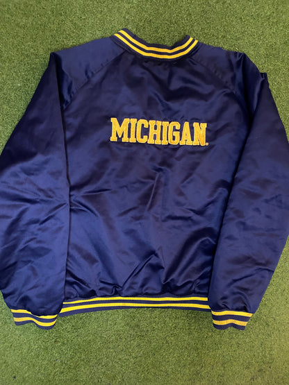 90s Michigan Wolverines - Nike - Vintage College Jacket (Youth Large)