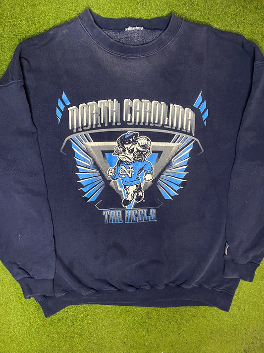 90s North Carolina Tar Heels - Vintage College Sweatshirt (XL) 