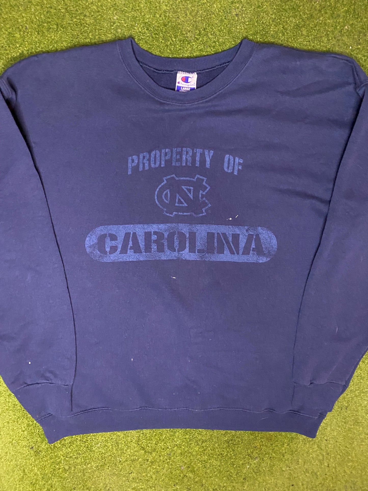 90s North Carolina Tar Heels - Vintage College Sweatshirt (Large) Gametime Vintage