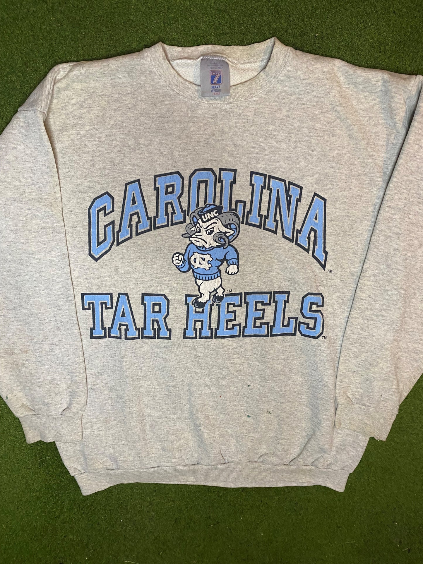 90s North Carolina Tar Heels - Vintage College Sweatshirt (Large) 