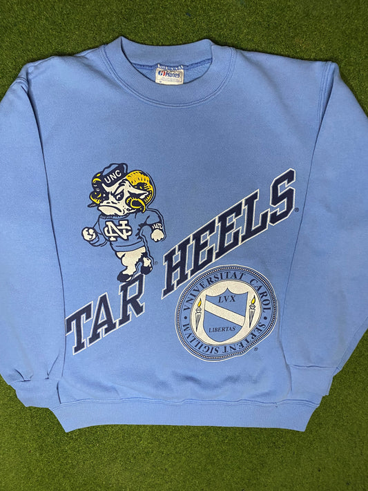 90s North Carolina Tar Heels - Vintage College Sweatshirt (Medium) - Gametime Vintage