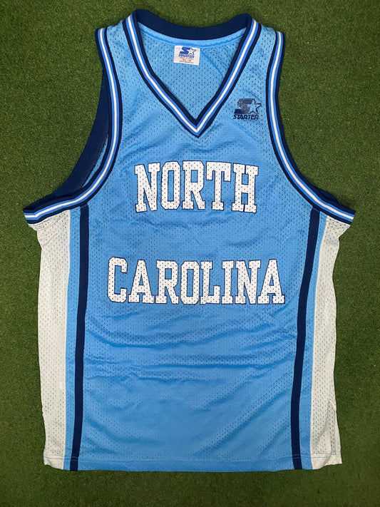 90s North Carolina Tar Heels - Vintage College Basketball Practice Jersey (Medium)
