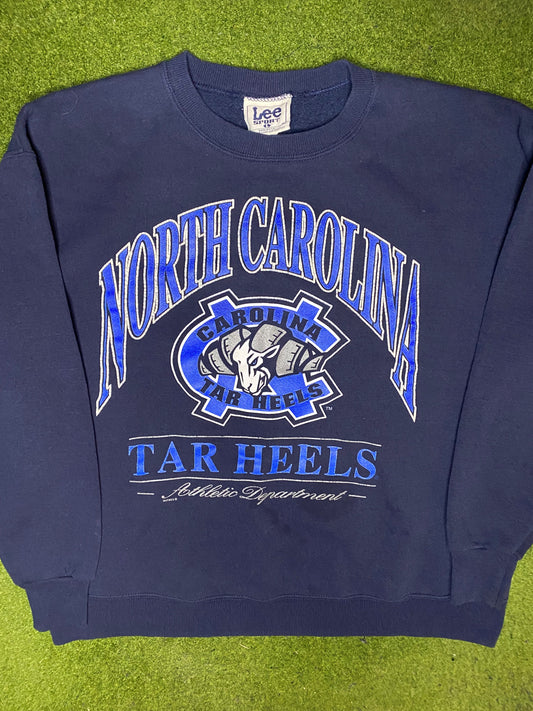 90s North Carolina Tar Heels - Vintage College Sweatshirt (Large) Gametime Vintage