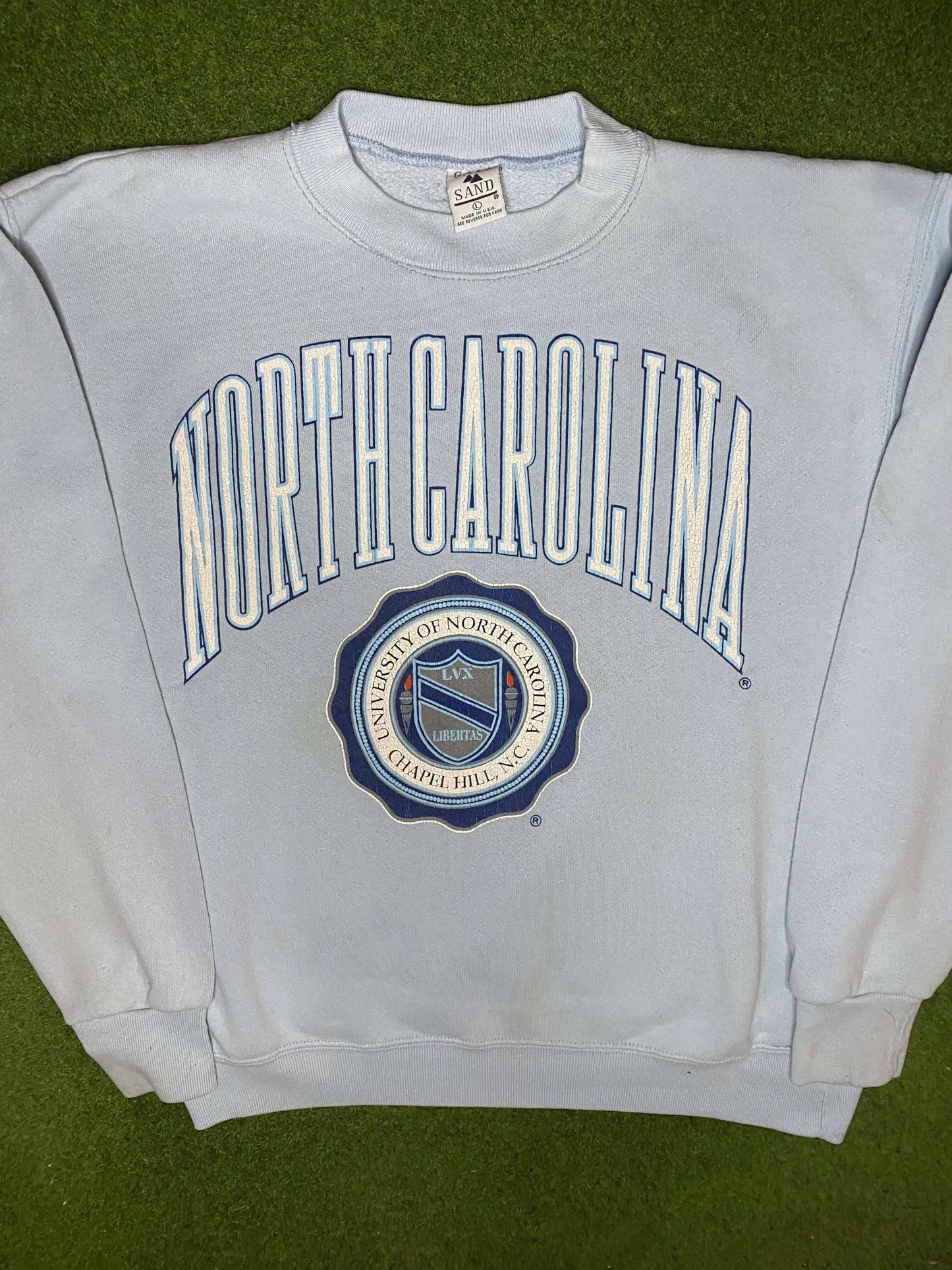 90s North Carolina Tar Heels - Vintage University Sweatshirt (Large) 