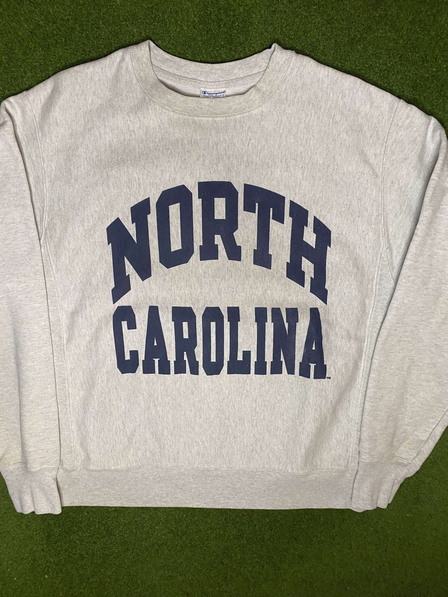 90s North Carolina Tar Heels - Reverse Weave - Vintage College Sweatshirt (Medium) 