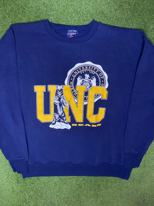 90s Northern Colorado Bears - Vintage College Sweatshirt (XL) Gametime Vintage