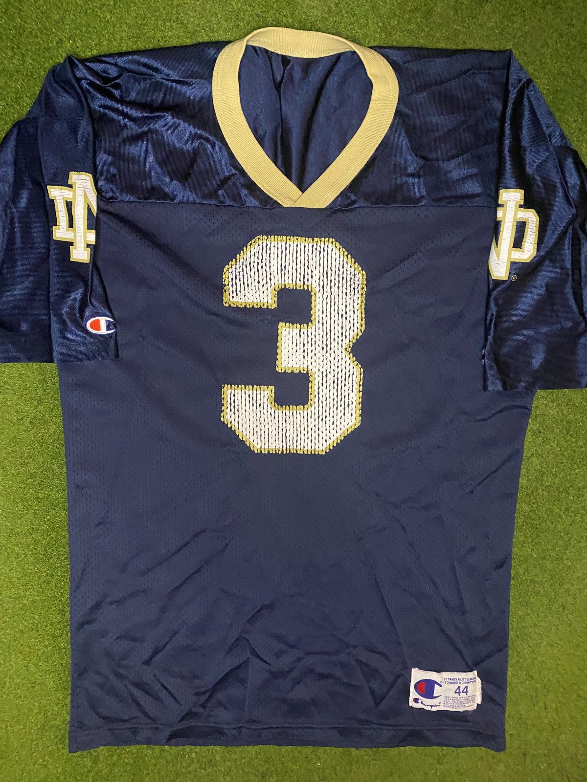 90s Notre Dame Fighting Irish - Vintage College Football Jersey (44) - Gametime Vintage