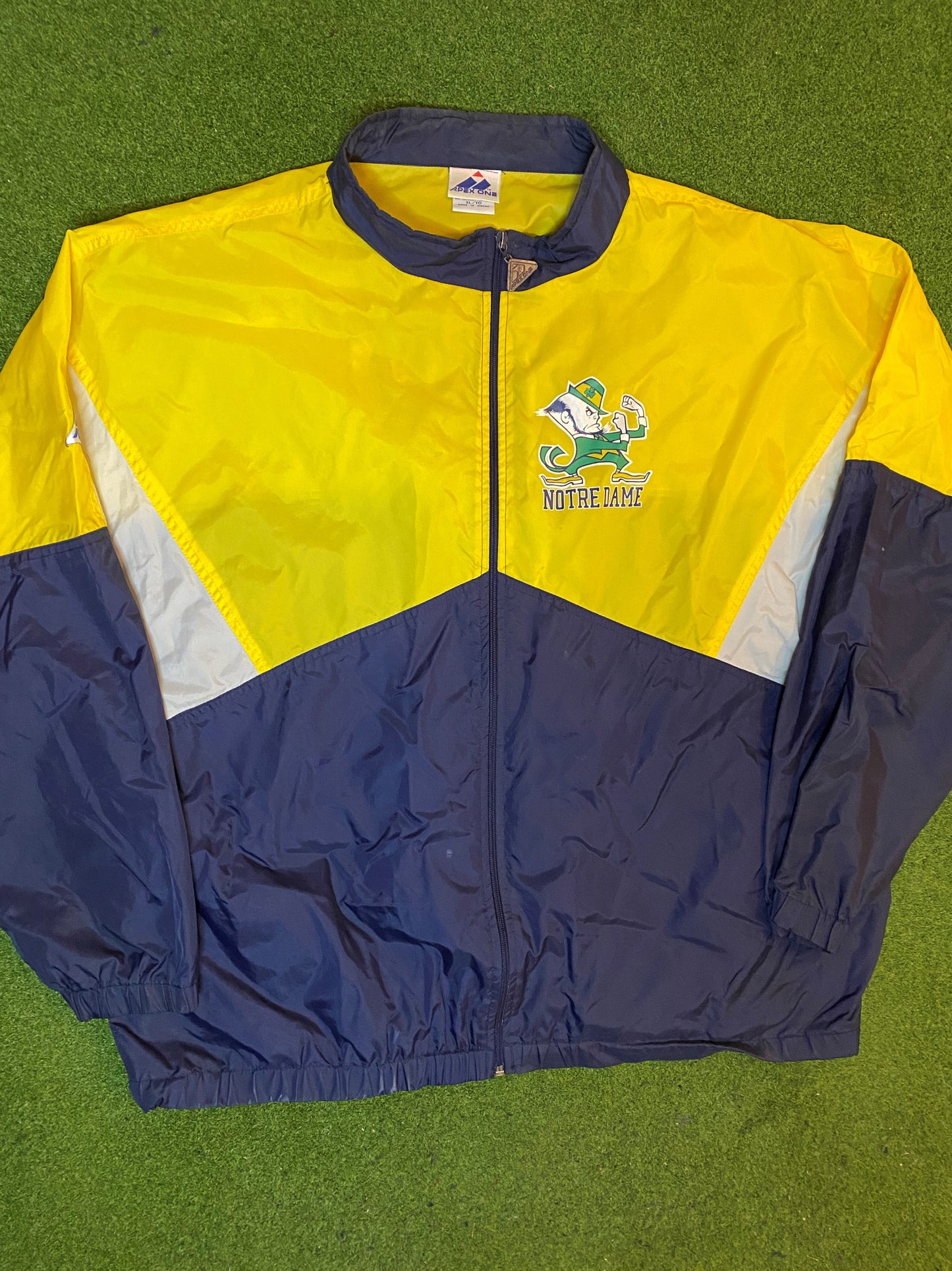 90s Notre Dame Fighting Irish - Vintage College Windbreaker (XL)